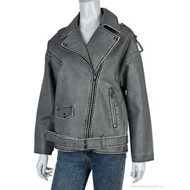 Куртка жіноча Весна/осінь 4503-3601-X1 grey (3 шт. р.сіткаS-L) "Мир" недорого оптом від прямого постачальника