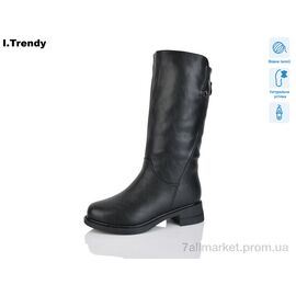 Чоботи жіночі зручні Зима DH3902-1 (6 пар р.36-41) "Trendy" недорого оптом від прямого постачальника
