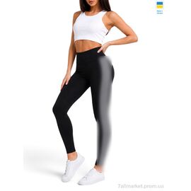 Лосінси жіночі Весна/осінь 502531 чорний (4 шт. р.сітка2XL-5XL) "Sport style" недорого оптом від прямого постачальника
