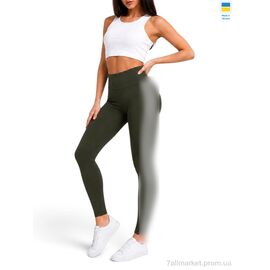 Лосінси жіночі Весна/осінь 502531 хакі (4 шт. р.сітка2XL-5XL) "Sport style" недорого оптом від прямого постачальника