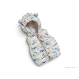 Фотография Жилетка детская Весна/осень G18 бежевий (5 шт. р.сетка 90-130) "Kids-modnik" недорого оптом от прямого поставщика