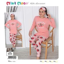 Дитяча піжама на дівчинку 8058 peach р.13-16 "DONELLA" недорого оптом від прямого постачальника