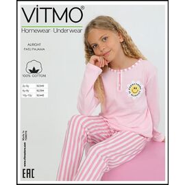 Піжама дитяча легка на дівчинку 92394 pink р.5-10 "DONELLA" недорого оптом від прямого постачальника