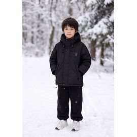 Фотография Курка детская зимняя на мальчика 126116 black р.128-146 "Delfinka" недорого оптом от прямого поставщика