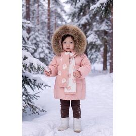 Фотография Курка детская зимняя на девочку 1867 pink р.80-104 "Delfinka" недорого оптом от прямого поставщика