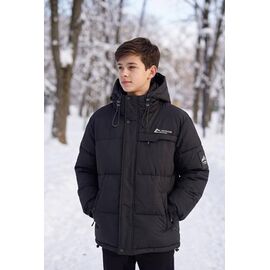 Фотография Курка детская зимняя на мальчика 26112 black р.158-176 "Delfinka" недорого оптом от прямого поставщика