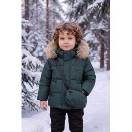 Фотография Курка детская зимняя на мальчика 8602 green р.80-104 "Delfinka" недорого оптом от прямого поставщика