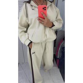 Фотография Костюм спортивный женский тёплый 2622 beige р.S-L "Karon" недорого оптом от прямого поставщика