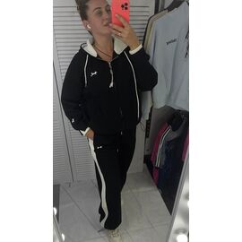Фотография Костюм спортивный женский тёплый 2622 black р.S-L "Karon" недорого оптом от прямого поставщика
