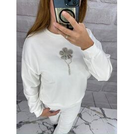 Фотография Свитер женский 5500 white р.S-L "Karon" недорого оптом от прямого поставщика