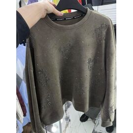 Фотография Свитер женский 66613 khaki р.S-L "Karon" недорого оптом от прямого поставщика