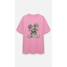 футболка жіноча 98357 pink р.S-L "Karon" недорого оптом від прямого постачальника