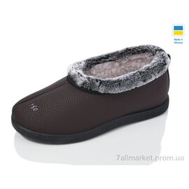 Тапки жіночі для будинку Зима N22-05 коричневий (6 пар р.37-42) "Lot Shoes" недорого оптом від прямого постачальника