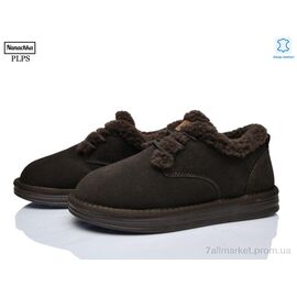 Туфлі жіночі стильні Зима 2623 brown (6 пар р.36-40) "PLPS-Nanachka" недорого оптом від прямого постачальника