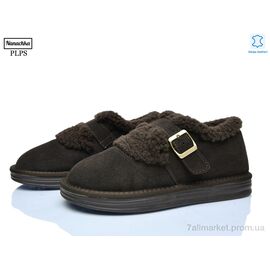 Туфлі жіночі стильні Зима 2629 brown (6 пар р.36-40) "PLPS-Nanachka" недорого оптом від прямого постачальника