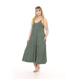 Жіночий сарафан A67 khaki р.50-56 "Alberk" недорого оптом від прямого постачальника