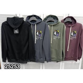 Худи чоловічий 25253 black р.48-54 "LOOK" недорого оптом від прямого постачальника
