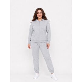 Фотография Костюм спортивный женский тёплый 111-1023-1 l.grey р.S-XL "VICTORY" недорого оптом от прямого поставщика