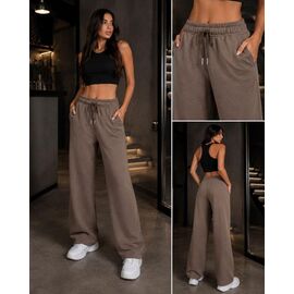 Штани спортивні жіночі 2109 beige р.L-7XL "BONJOUR" недорого оптом від прямого постачальника