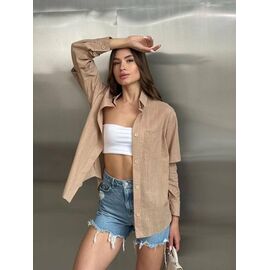 Фотография Рубашка женская 2454 beige р.42-48 "BONJOUR" недорого оптом от прямого поставщика