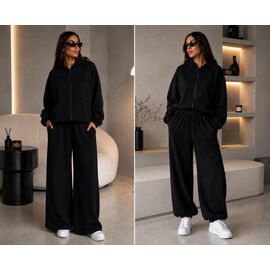 Фотография Костюм спортивный женский тёплый 4298 black р.42-48 "BONJOUR" недорого оптом от прямого поставщика