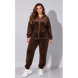Фотография Костюм женский AZ0202 brown р.52-60 "Annet" недорого оптом от прямого поставщика