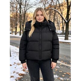 Фотография Куртка женская зимняя 6738 black р.46-54 "Jacket" недорого оптом от прямого поставщика