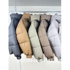 Фотография Куртка женская зимняя 6738 grey р.46-54 "Jacket" недорого оптом от прямого поставщика
