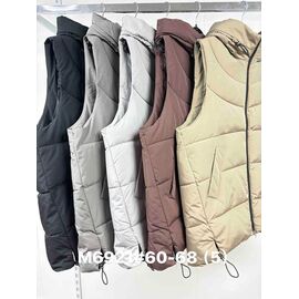 Фотография Жилетка женская 6921 brown р.60-68 "Jacket" недорого оптом от прямого поставщика