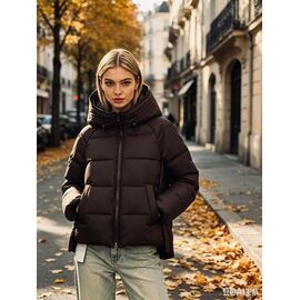 Куртка жіноча зимова 7223 brown р.46-54 "Jacket" недорого оптом від прямого постачальника