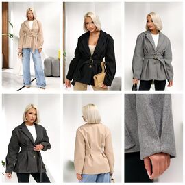 Фотография Куртка женская демисезонная DV48 l.grey р.S-L "Deliv" недорого оптом от прямого поставщика