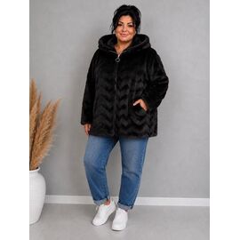 Фотография Куртка женская зимняя F831 black р.50-54 "Elena&Vika" недорого оптом от прямого поставщика