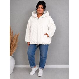 Фотография Куртка женская зимняя F831 white р.50-54 "Elena&Vika" недорого оптом от прямого поставщика