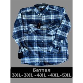 Фотография Рубашка мужская 8262 navy р.3XL-5XL "ROLADA" недорого оптом от прямого поставщика