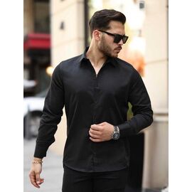 Фотография Рубашка мужская 8275 black р.M-3XL "ROLADA" недорого оптом от прямого поставщика