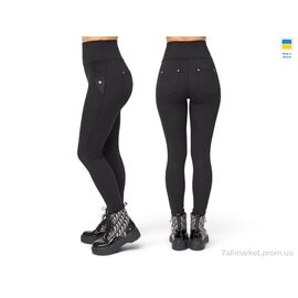 Фотография Лосинсы женские Весна/осень 50384 чорний (4 шт. р.сетка 2XL-5XL) "Sport style" недорого оптом от прямого поставщика