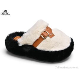 Тапки жіночі для будинку Зима B0323-24 white (6 пар р.36-41) "Jibukang" недорого оптом від прямого постачальника