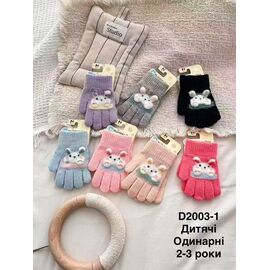 Рукавички дитячі унісекс D2003-1 mix р.1-2 "Descarrilado" недорого оптом від прямого постачальника