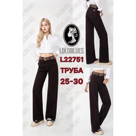 Джинси жіночі L22751 brown р.25-30 "Lolo Blues" недорого оптом від прямого постачальника