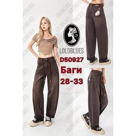 Фотография Джинсы женские D50927 brown р.28-33 "Lolo Blues" недорого оптом от прямого поставщика