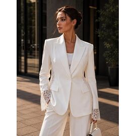 Піджак жіночий 7764 white р.M-XL "Major" недорого оптом від прямого постачальника