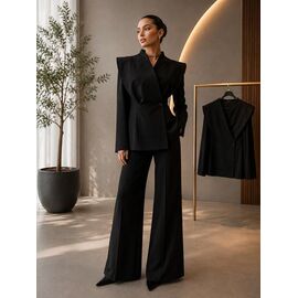Фотография Костюм женский 724 black р.M-XL "Major" недорого оптом от прямого поставщика