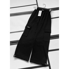 Фотография Штаны детские спортивные на девочку KS33 black р.104-128 "Kosmy" недорого оптом от прямого поставщика