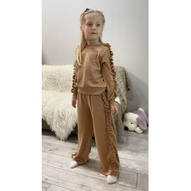Фотография Костюм детский спортивный на девочку 592 beige р.110-134 "Kosmy" недорого оптом от прямого поставщика