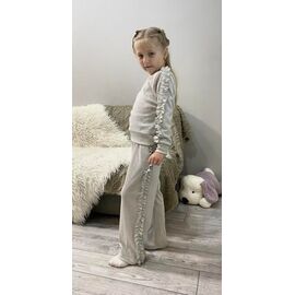 Фотография Костюм детский спортивный на девочку 592 l.grey р.110-134 "Kosmy" недорого оптом от прямого поставщика