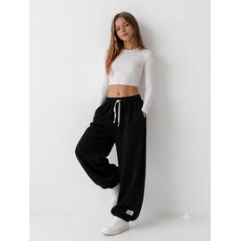 Фотография Штаны детские спортивные на девочку KS41 black р.140-164 "Kosmy" недорого оптом от прямого поставщика