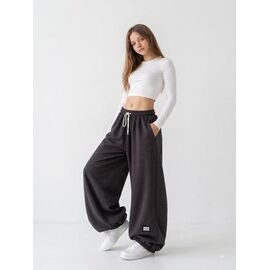 Фотография Штаны детские спортивные на девочку KS42 d.grey р.140-164 "Kosmy" недорого оптом от прямого поставщика