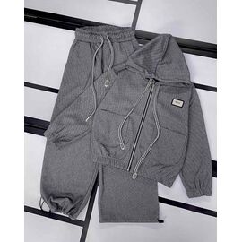 Фотография Костюм детский спортивный на девочку 552 grey р.128-152 "Kosmy" недорого оптом от прямого поставщика