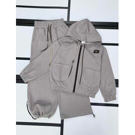 Фотография Костюм детский спортивный на девочку 552 l.grey р.128-152 "Kosmy" недорого оптом от прямого поставщика