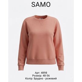 Светр жіночий 4898 powder р.48-56 "Samo" недорого оптом від прямого постачальника
